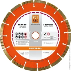 Відрізний диск PDT Диск алмазний відрізний 1A1RSS/C3 UNIVERSAL 230x22,2 830600UNVu