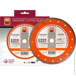 Відрізний диск PDT Диск алмазний відрізний Turbo UNIVERSAL 230x2,6x22,2 810600TUNVu