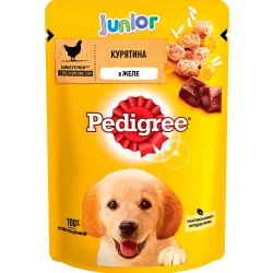 Сухой корм Pedigree Корм с курицей и рисом в желе 100 г 7840