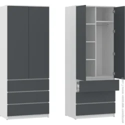 Pehotin Шкаф гардеробный 2 НС 2070х800х540 мм белый