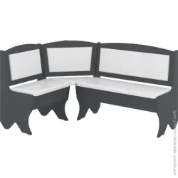 Кухонный уголок Pehotin Уголок кухонный Император антрацит / белый