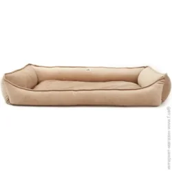 Petbed Лежак Комфорт XL 90x65 см h-24 см велюр бежевый
