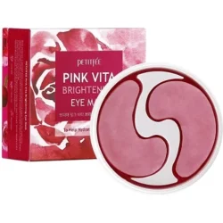 Petitfee Патчи Pink Vita Brightening осветляющие с эссенцией дамасской розы 70 г 60 шт./уп.