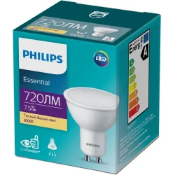 Світлодіодна лампа Philips Лампа світлодіодна 8 Вт MR16 матова GU10 200 В 3000 К 929002093317