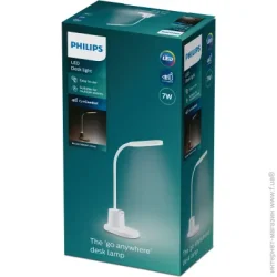 Настольная лампа Philips Bucket 7W аккумуляторная белый (929003241107)