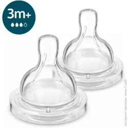 Соска Philips-AVENT Набір сосок Анти-Колік середній потік від 3м+ 2 шт. SCY763/02