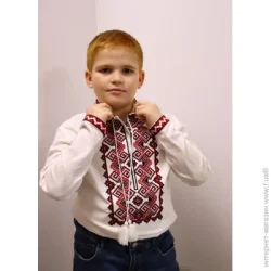 Рубашка Piccolo Вышиванка Стефан р.122 красный 420169