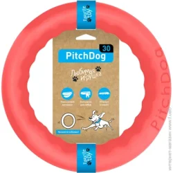 Pitchdog Игрушка для собак кольцо для апортировки d 28 см розовое