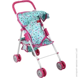 Коляски для кукол Pixie Коляска для кукол Buggy голубовато-розовый 9318