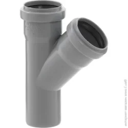 Plastimex Трійник каналізаційний ПП d50x50x45°