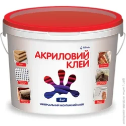 Polimin Клей акриловый универсальный ремонтно-монтажный 6 кг