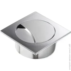 Poliplast Заглушка для проводов 26х60 мм полированый хром 0905Q-26CM