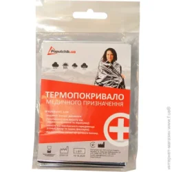 Спасательное термоодеяло Poputchik Термопокрывало медицинского назначения 160x210 (+ /-10) 52-001