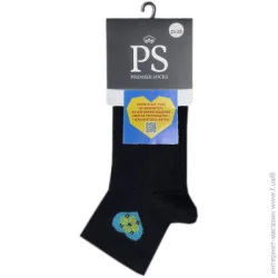 Premier Socks Шкарпетки жіночі з блакитним серцем р.23-25 чорний