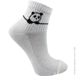 Premier Socks Носки женские Эконом средняя сетка с пандой р.23-25 белый