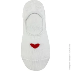 Premier Socks Носки женские Эконом с сердцем р.23-25 белый