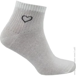 Premier Socks Шкарпетки дитячі для дівчаток Чисте серце р. 23-25 білий