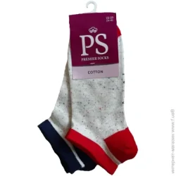 Носки Premier Socks Комплект носков укороченные из непса р.23-25 красный/синий 2 шт.