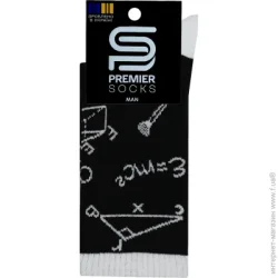 Premier Socks Носки мужские с надписью р.29 черный