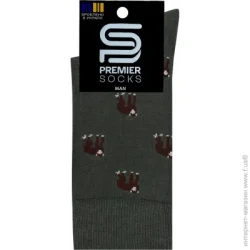 Premier Socks Носки мужские с мавпами р.29 хаки