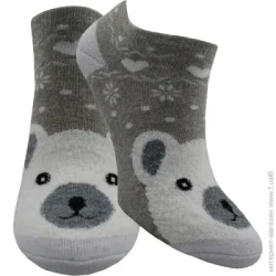 Premier Socks Носки женские с пушистым рисунком Мишка р.36-40 серый 1 шт.