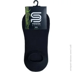 Premier Socks Носки мужские рубчик с силиконом р.42-43 черный