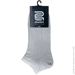 Premier Socks Носки мужские однотонные р.42-43 белый 1 шт.