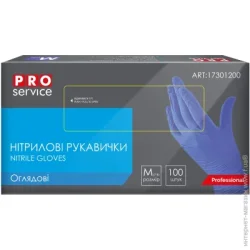 Pro Service Рукавички медичні р. M сині 100 шт/уп.