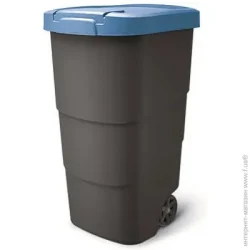 Відро для сміття Prosperplast Бак для сміття з кришкою 110 л чорний/синій