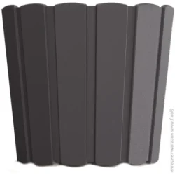 Prosperplast Горшок пластиковый Boardee Basic круглый 1,4 л антрацит (25487-433)