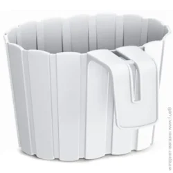Prosperplast Горшок пластиковый Boardee Hook овальный 2,2 л белый (25722-449)