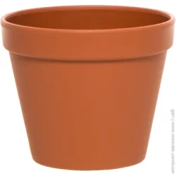 Prosperplast Горшок пластиковый Glinka круглый 0,25 л терракот (11142)