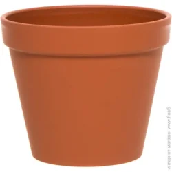 Prosperplast Горщик пластиковий Glinka круглий 15,2 л теракот (11148)