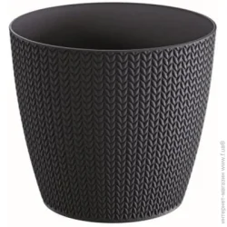 Prosperplast Горшок для цветов WHEATY 260 мм круглый 9 л антрацит (26385-433)