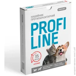 Ошейник PROVET для кошек и собак 35 см, коралловый (инсектоакарицид) (4823082430963)