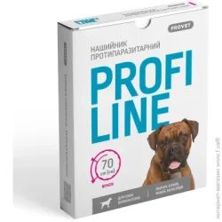 Ошейник PROVET для больших пород собак 70 см, фуксия (инсектоакарицид) (4823082430994)