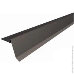 Psm Profile Планка торцева матова для бітумної черепиці 0,5 мм RAL 8019 коричневий