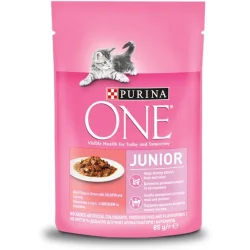 Корм для котят/лактирующих кошек Junior лосось 85 г