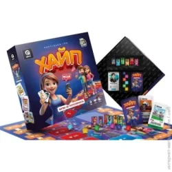Qbee Настольная игра "Хайп. Битва за популярность", укр, 247282 (QB701-007)