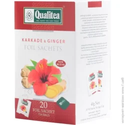 Qualitea Чай каркаде з імбиром 20 шт. 40 г