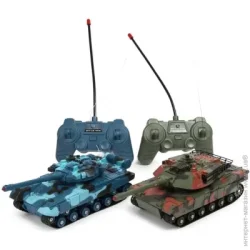 Радиоуправляемые машинки Qunxing Toys Танк (2 шт.) с функцией инфракрасного боя 1:24 (333-TK11A)