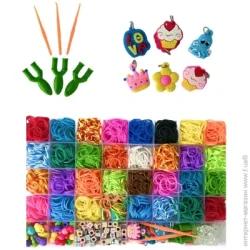 Qunxing Toys Набор резинок для плетения 32 вида с аксессуарами FG60116K