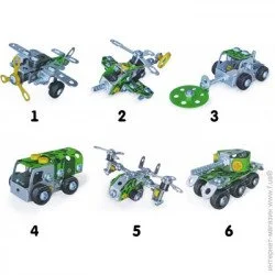 Конструктор Механік Qunxing Toys Металева військова техніка (816B-363-368)
