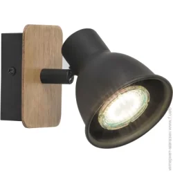 Спот Rabalux Спот Mac 5902 1x15 Вт GU10 черный/бук