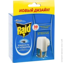 Відлякувач Raid Фумигатор від комарів з рідиною 30 ночей