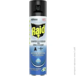 Отпугиватель Raid Средство Инсектицидное В Аэрозольной Упаковке Raid Против Летающих Насекомых (5000204342499)
