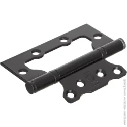 RDA Петля евро 49123 100x39x2.5 мм матовый черный универсальная 2 шт