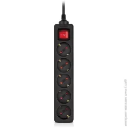 Фильтр-удлинитель Real-El RS-Protect M 5м, black