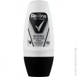 Антиперспірант для чоловіків Rexona Men Invisible для чорного та білого кульковий 50 мл (96097328)