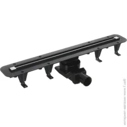 Трап для душевой кабины Rhein Трап с тонкой накладкой Base slim из нержавеющей стали 650 мм WSL700001